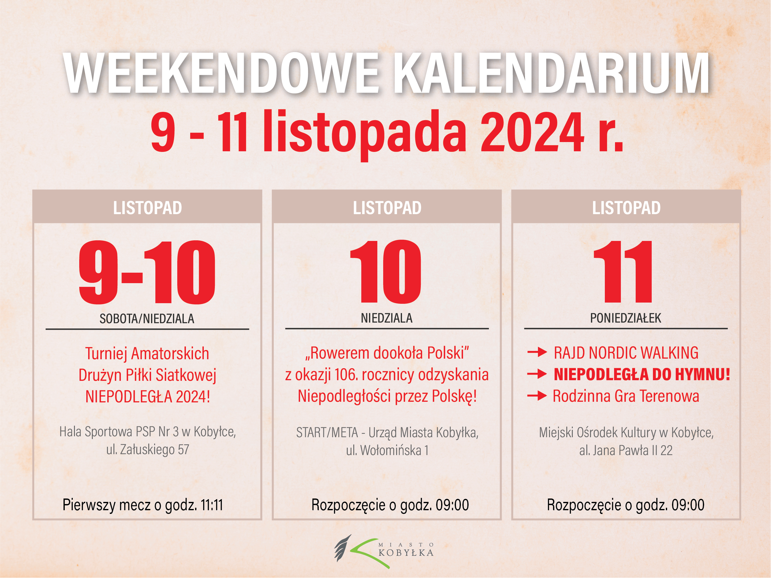 Plakat wydarzenia z informacjami zawartymi w treści artykułu