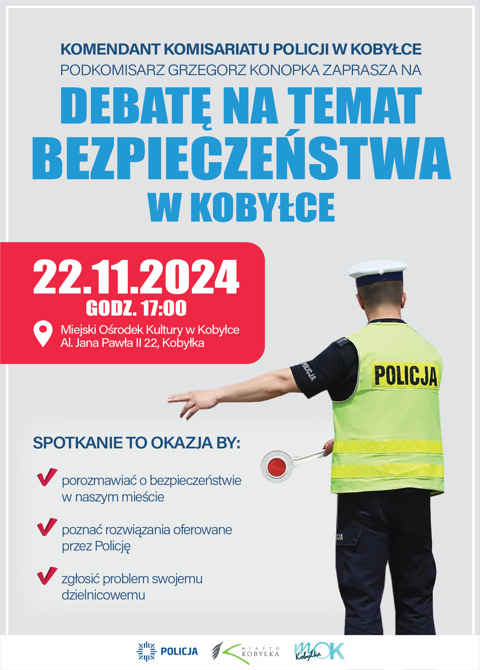 Plakat wydarzenia z informacjami zawartymi w treści artykułu