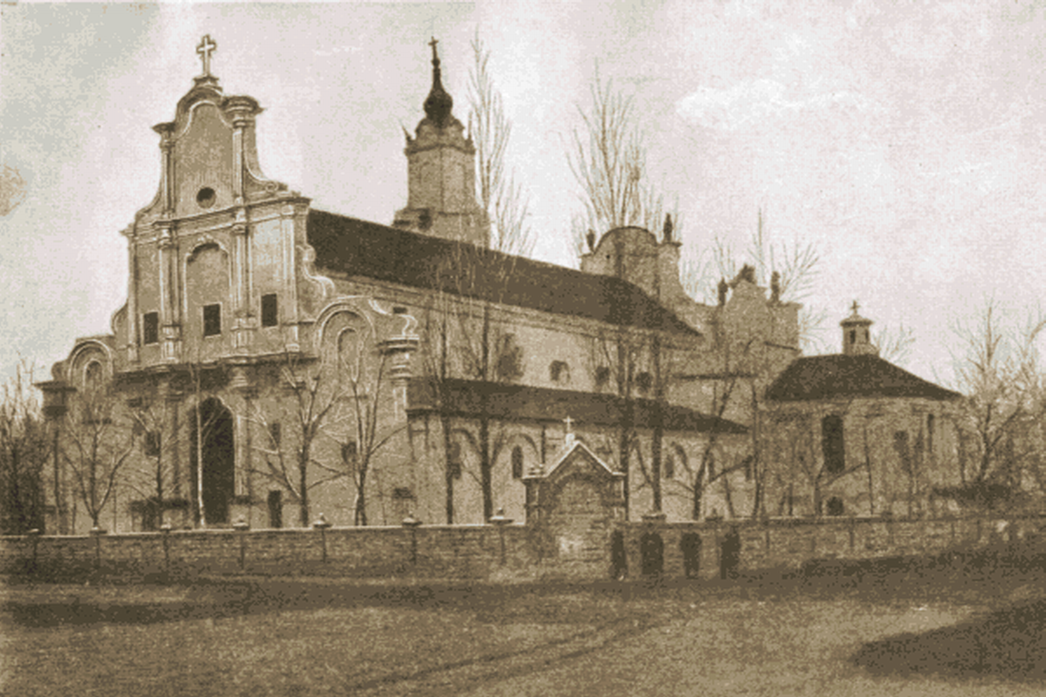 stara fotografia wizerunku kościoła 