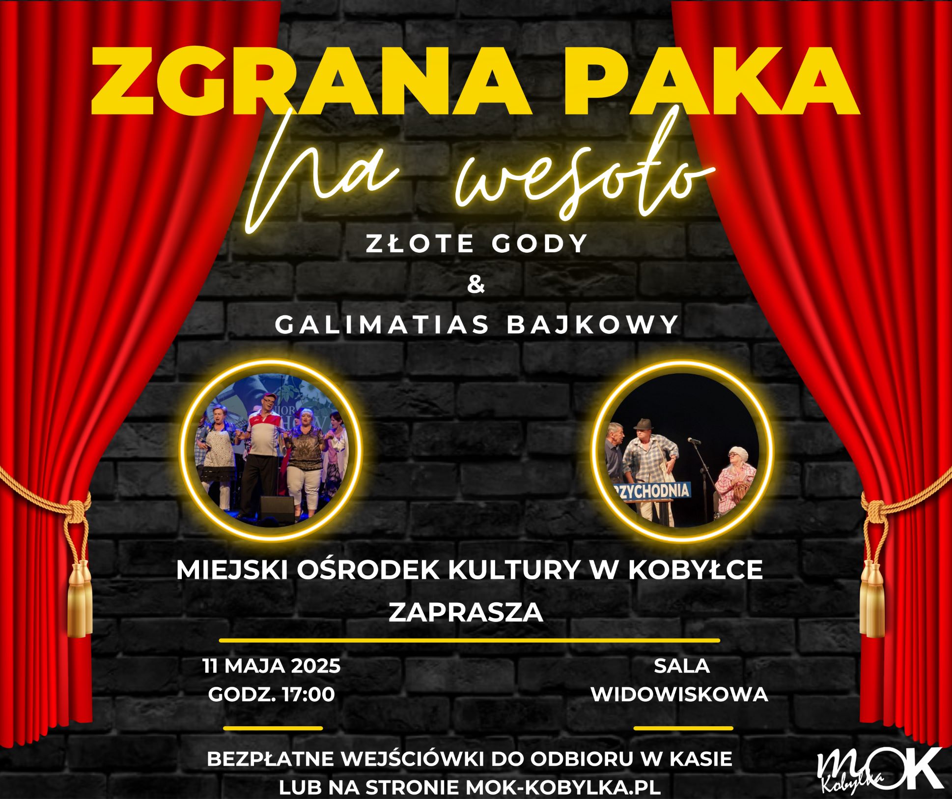 Na plakacie widzimy informacje dotyczące wydarzenia