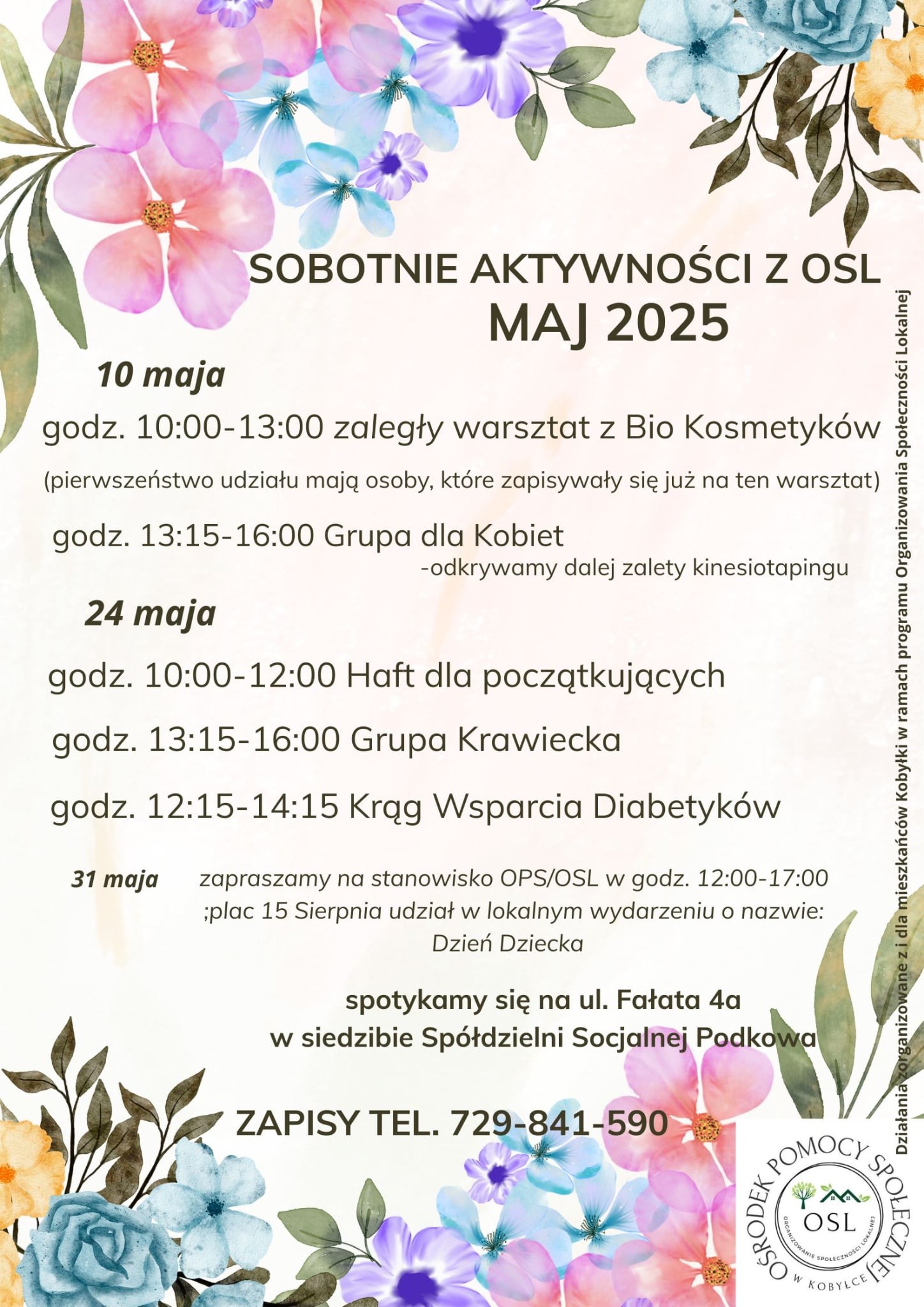 Na plakacie widzimy informacje dotyczące wydarzenia